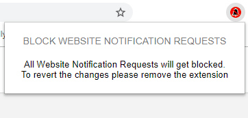Notifications are blocked after installing the extension