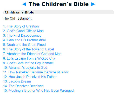 Online Bible for Children