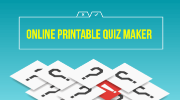 Online Printable Quiz Maker