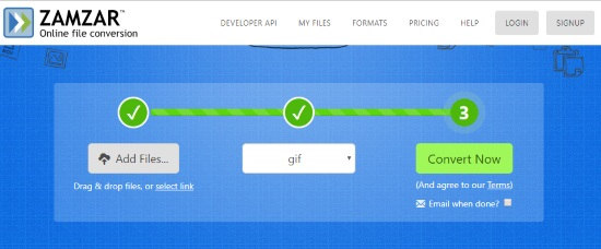 Online WebM to GIF converter