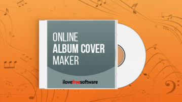Online album cover maker