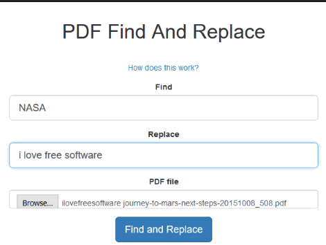 PDF Find And Replace