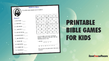 Printable Bible Games for Kids