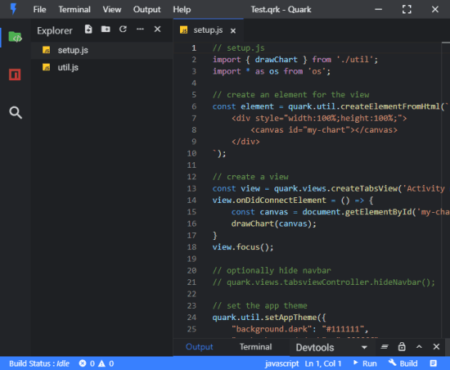 Free Software to Create Desktop App Prototype in HTML, CSS, JavaScript