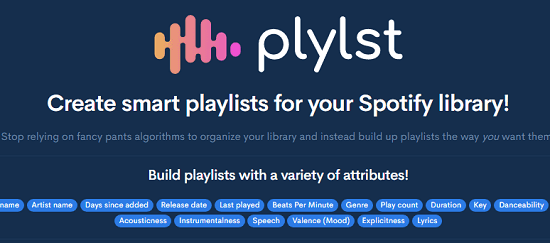 Spotify Playlist Creator to Create always updated dynamic playlist via rules