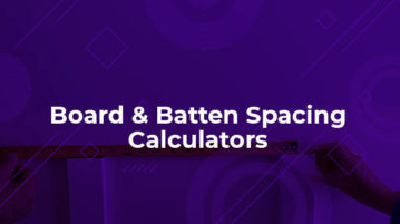 board and batten spacing calculators