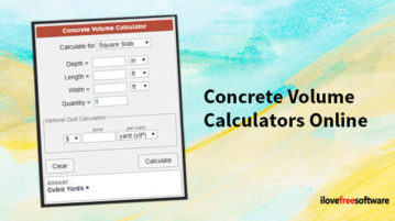 concrete volume calculators online