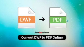 convert dwf to pdf online
