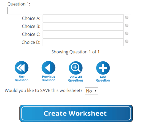 generate printable quiz online