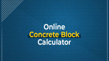 online concrete block calculators