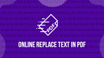 online replace text in pdf