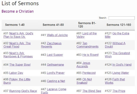 online sermons for kids