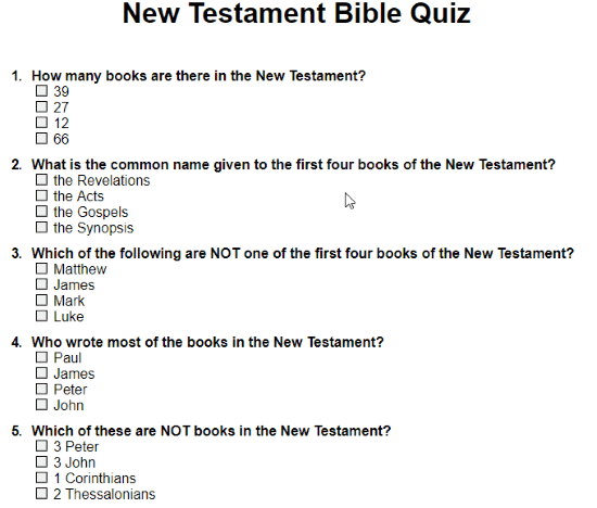 printable Bible quiz