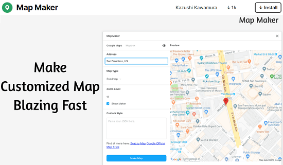Add Maps in Figma Designs with free Figma Map Maker Plugin