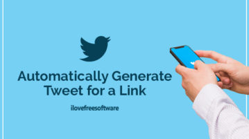 Automatically Generate Tweet for a Link