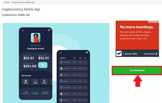 Freebie Lobster download app UI design