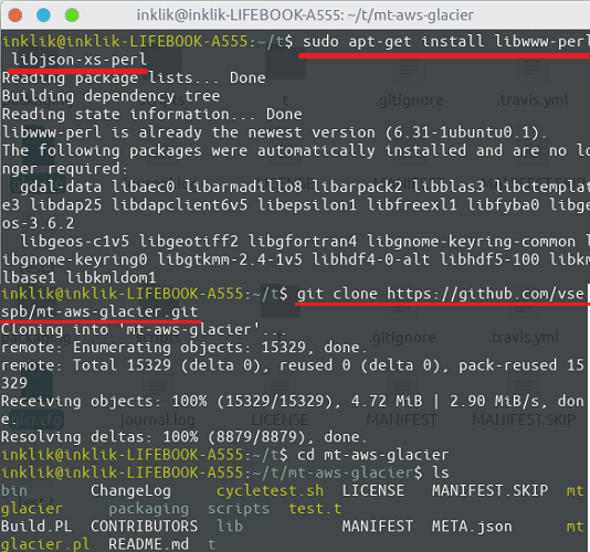 Git clone mt-aws-glacier