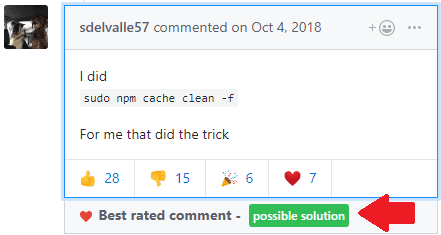 How to Find Best Solution to an Issue on GitHub based on Reactions