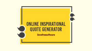 Online Inspirational Quote Generator