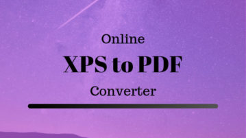 Online XPS to PDF Converter
