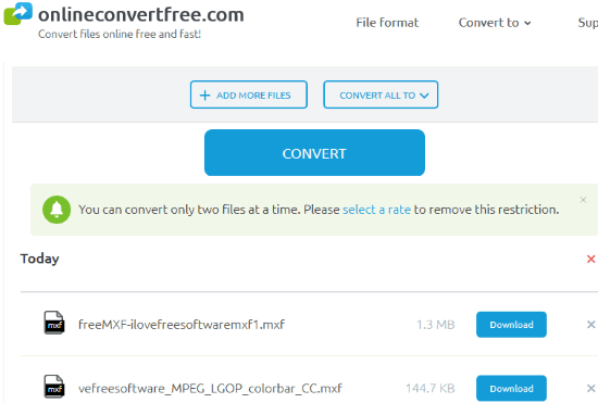 Onlineconvertfree.com website