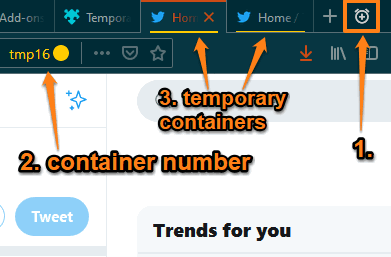 Temporary Containers Firefox add-on