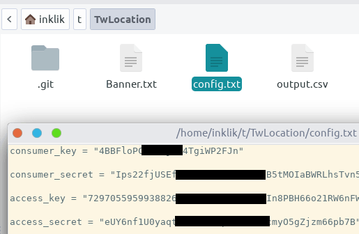 TwLocation configuration