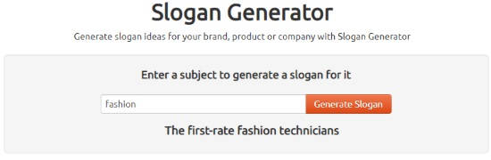 advertising slogan generator