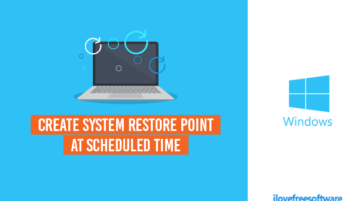 automatically create system restore point at scheduled time