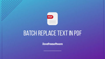 batch replace text in pdf