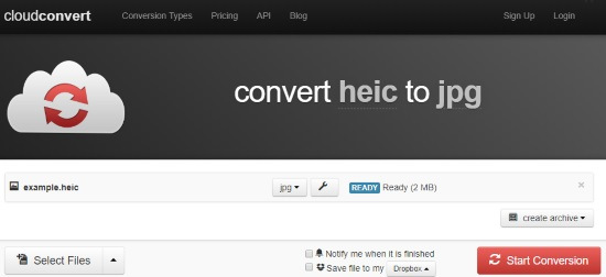 convert HEIC to JPG online