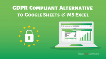 Free GDPR Compliant Alternative to Google Sheets, MS Excel