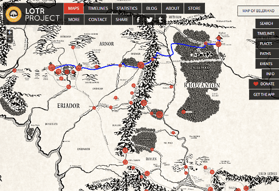 Middle-earth: Complete Map With All Locations And Heroes With