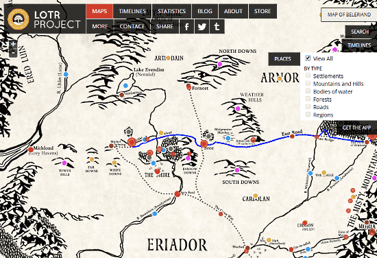 explore the places of middle earth from lord of the rings