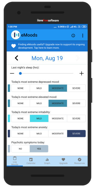 mood tracker Android app