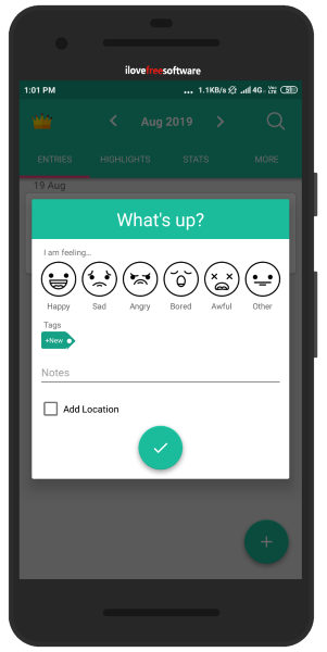 mood tracker Android app