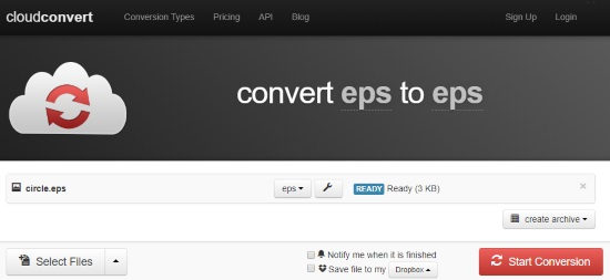 online EPS to PSD converter