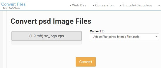 online EPS to PSD converter