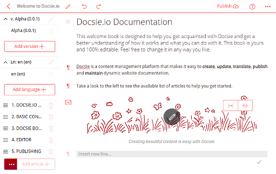 online product documentation management tool with version control