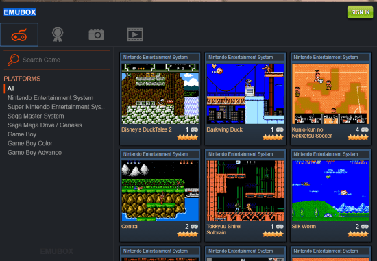 play retro nintendo games online