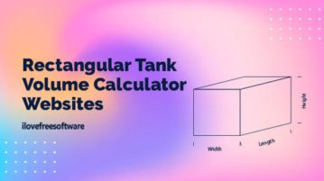 rectangular tank volume calculator websites