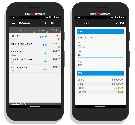 track stock portfolio with alerts using JStock