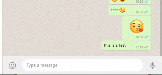 turn text to emoji on whatsapp