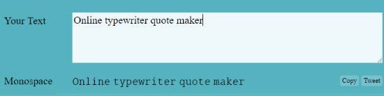 typewriter quote maker