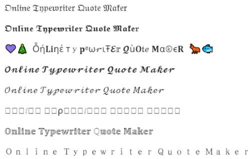 typewriter quote maker