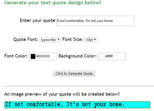 typewriter quote maker