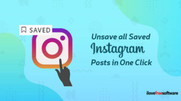 unsave all saved instagram posts in one click