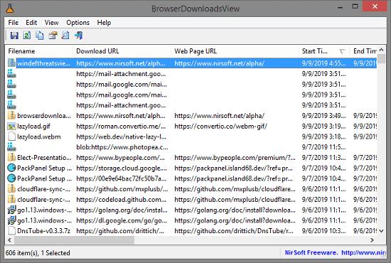 BrowserDownloadsView interface