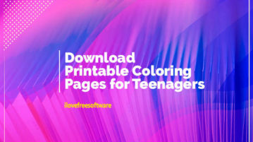 Download Printable Coloring Pages for Teenagers