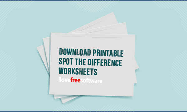 download printable spot the difference worksheets from 8 free websites